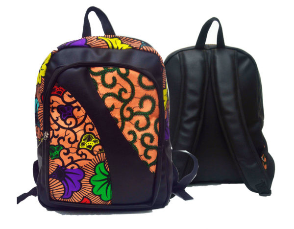 Ankara backpack | Multi-floral colour