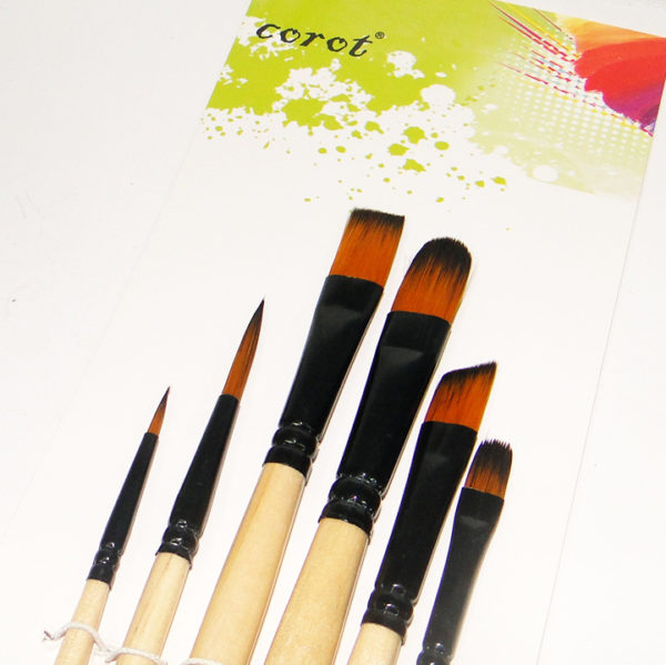 Corot Artist Mixed Paintbrush Set