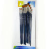 Worison Artist 9pcs Flat Paintbrush Set