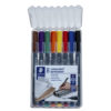 8pcs Staedtler Lumocolor Permanent Pen Set