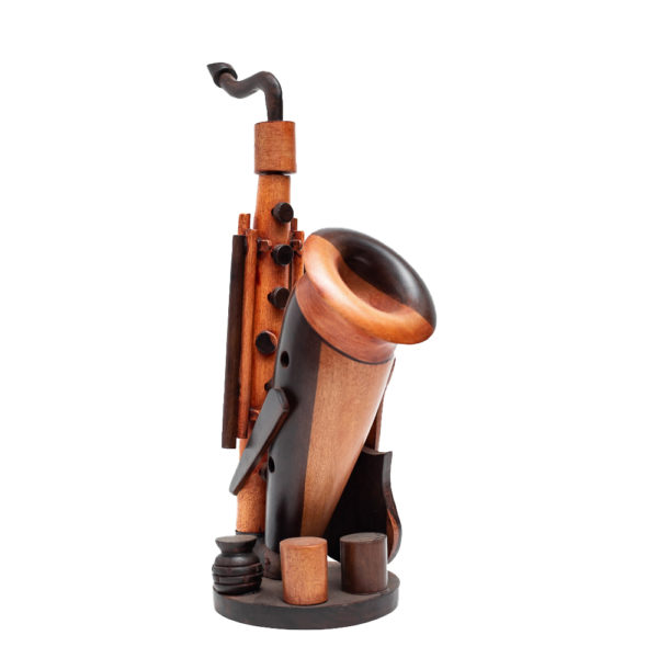 Wooden Decorative Brown Saxophone (1)