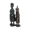 Hand Carved Benin King & Queen Stand (1)