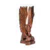 Hand-Carved Wooden Eagle Sculpt Stand