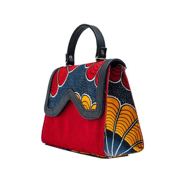 Ladies Ankara Bag with Red Jutte