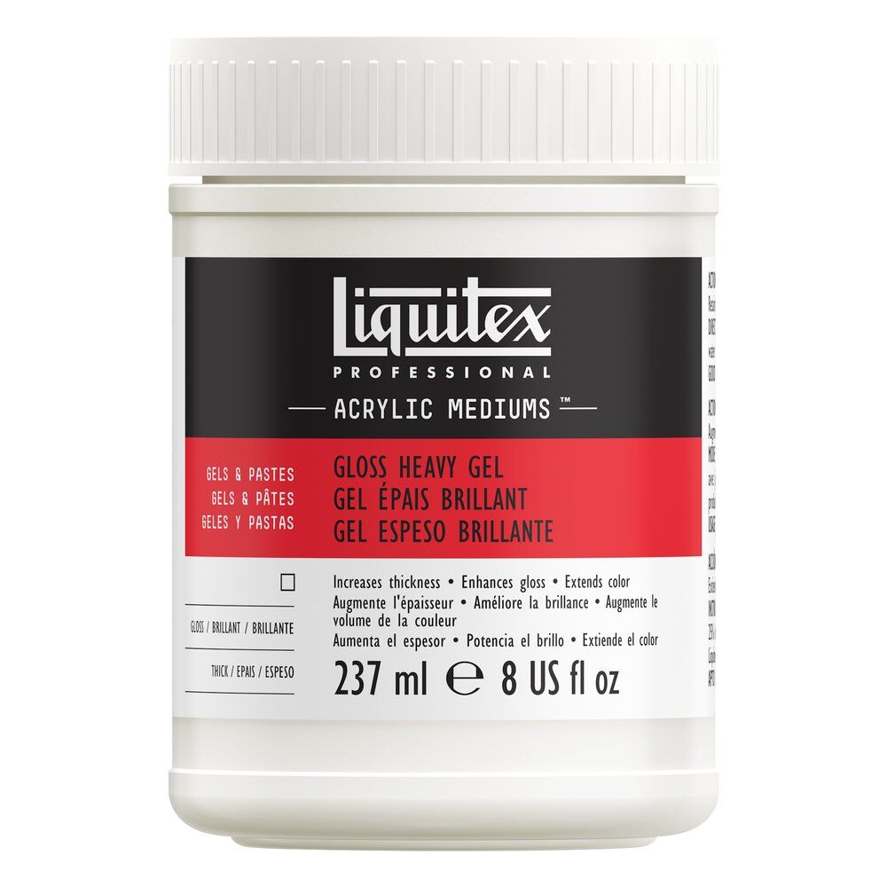 237ml Liquitex Professional Acrylic Mediums - Gloss Heavy Gel