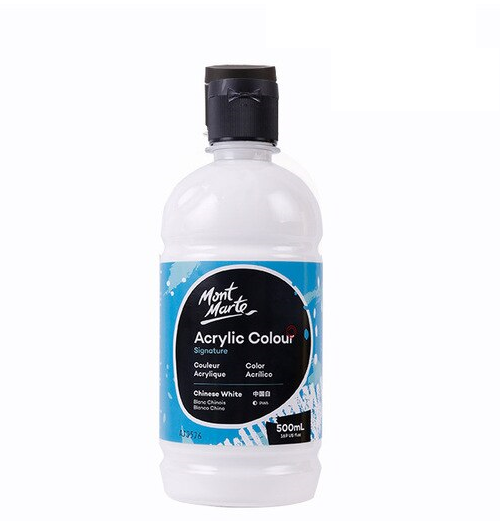 Mont Marte Acrylic Color- Chinese White 500ml