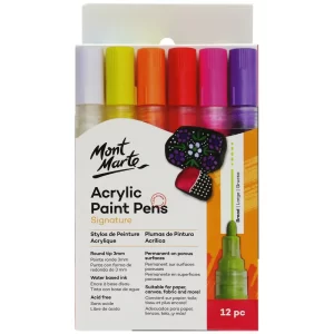 12pcs Mont Marte Acrylic Paint Pens